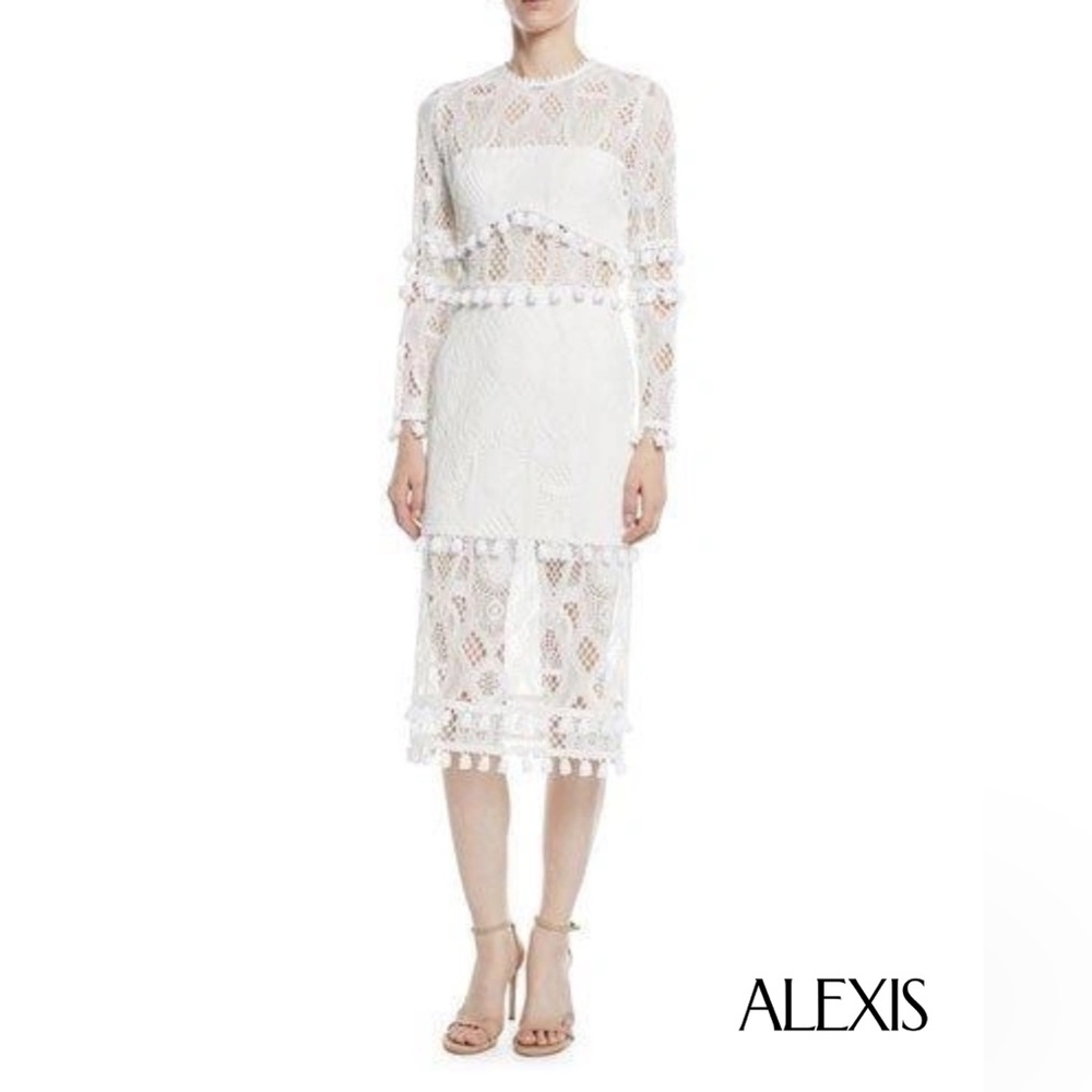 Alexis Ivory Lace Detail Dress
